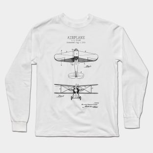 AIRPLANE patent Long Sleeve T-Shirt